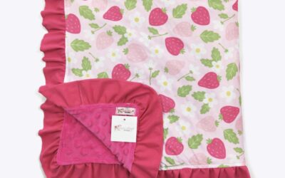 Berry Blossoms Minky Blanket