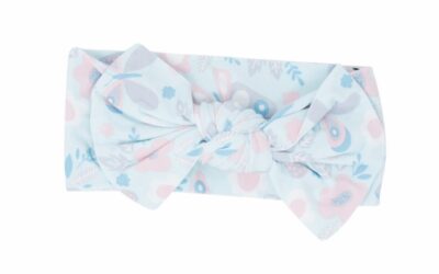 Baby Bow in Butterfly Aqua by Sweet Bamboo