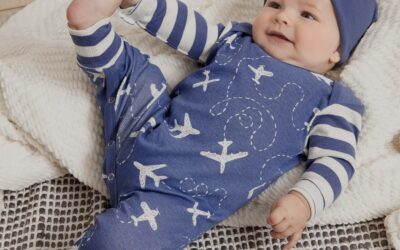 Baby Boy’s Airplane Cotton Romper