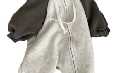 Charly Sweatsuit Romper in Gray