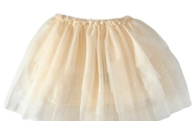 Tori Tiered Tulle Skirt in Ivory