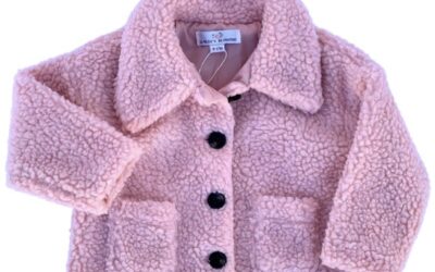 Stevie Teddy Jacket in Dusty Rose