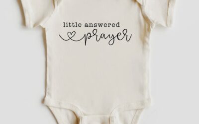 Little Answered Prayer Baby Bodysuit by Dorothy’s Reason