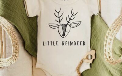 Little Reindeer Baby Bodysuit by Dorothy’s Reason